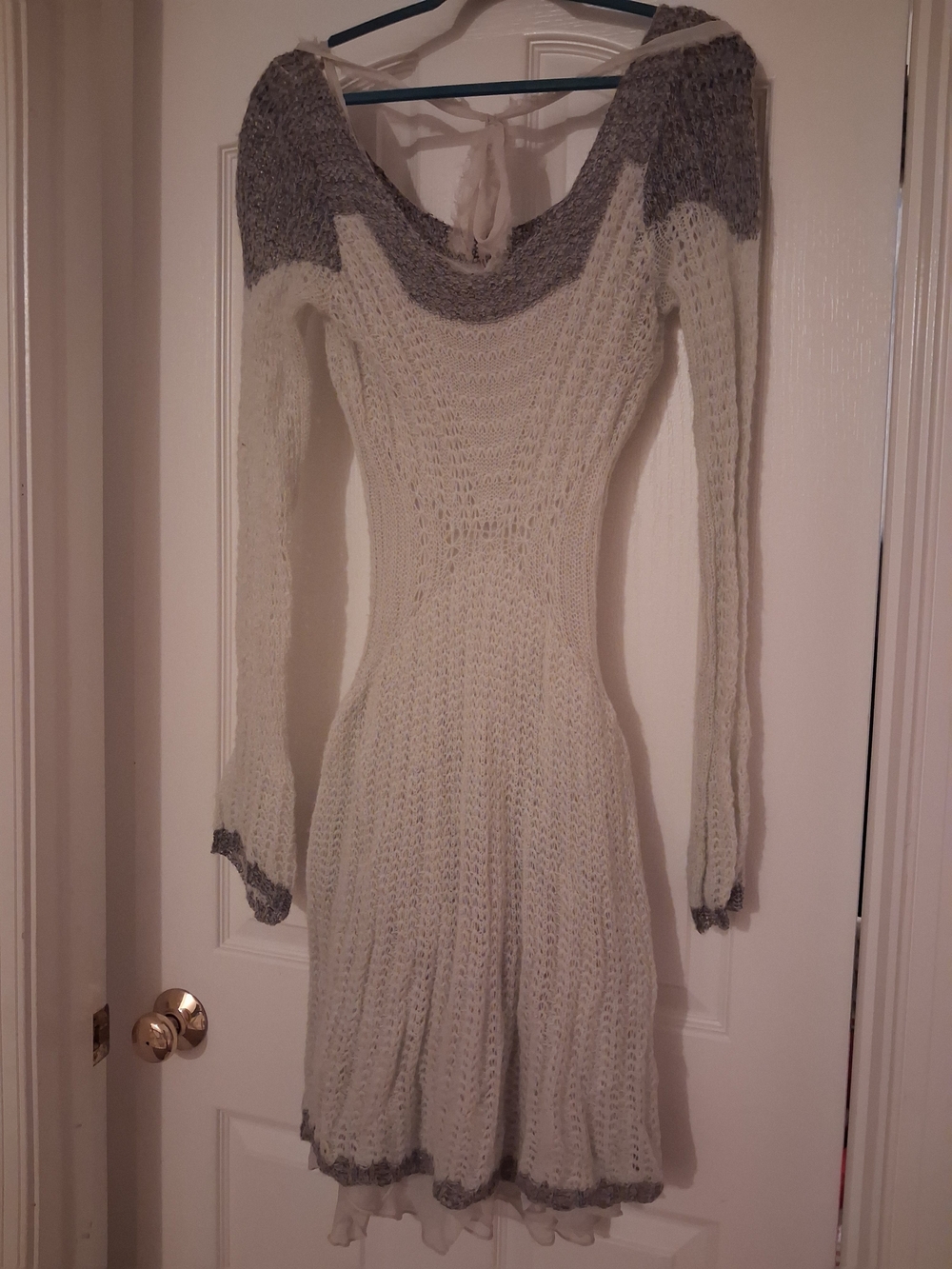 NEW Free People Knit CASHMERE dress Set With Slip 2pc RARE